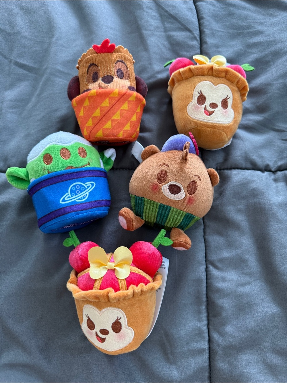 Disney Wishable Munchlings Timon Alien Minnie x 2, Tailspin Kit New